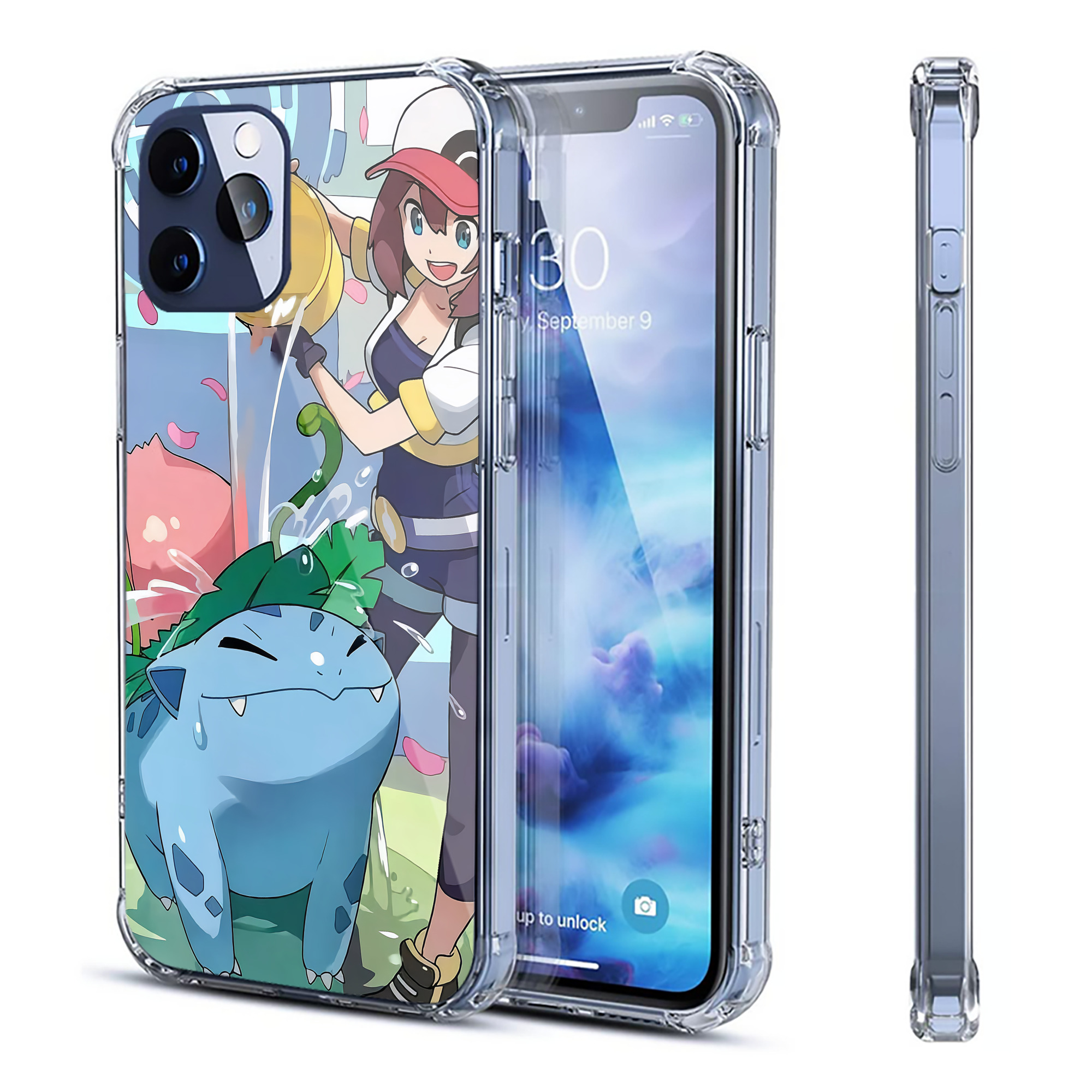 （画像用） ポケットモンスター Pokémon 【iPhone 12シリーズ対応】透明スマホケース（クリアソフトケース）